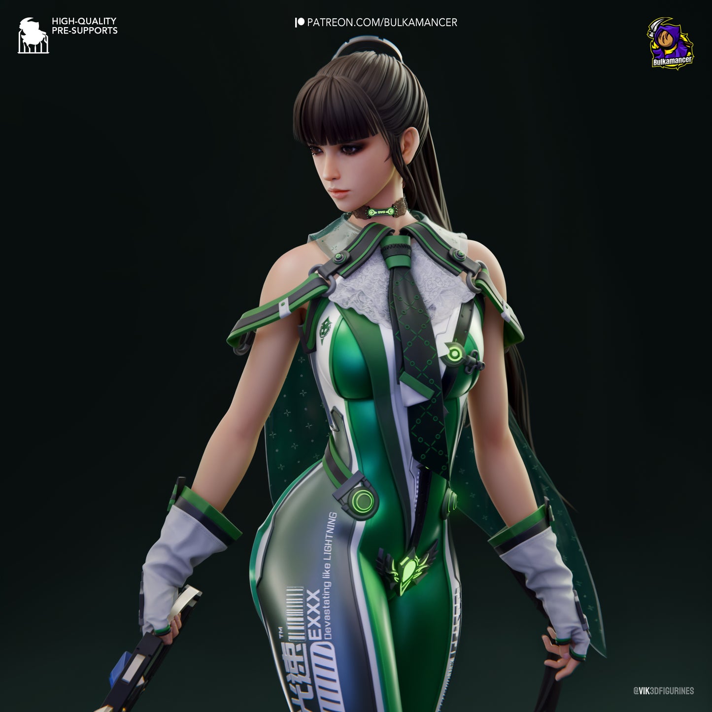 Stellar Blade Eve Collectible Resin Fan Art Pro Painted - MTO (Design by Bulkamancer)