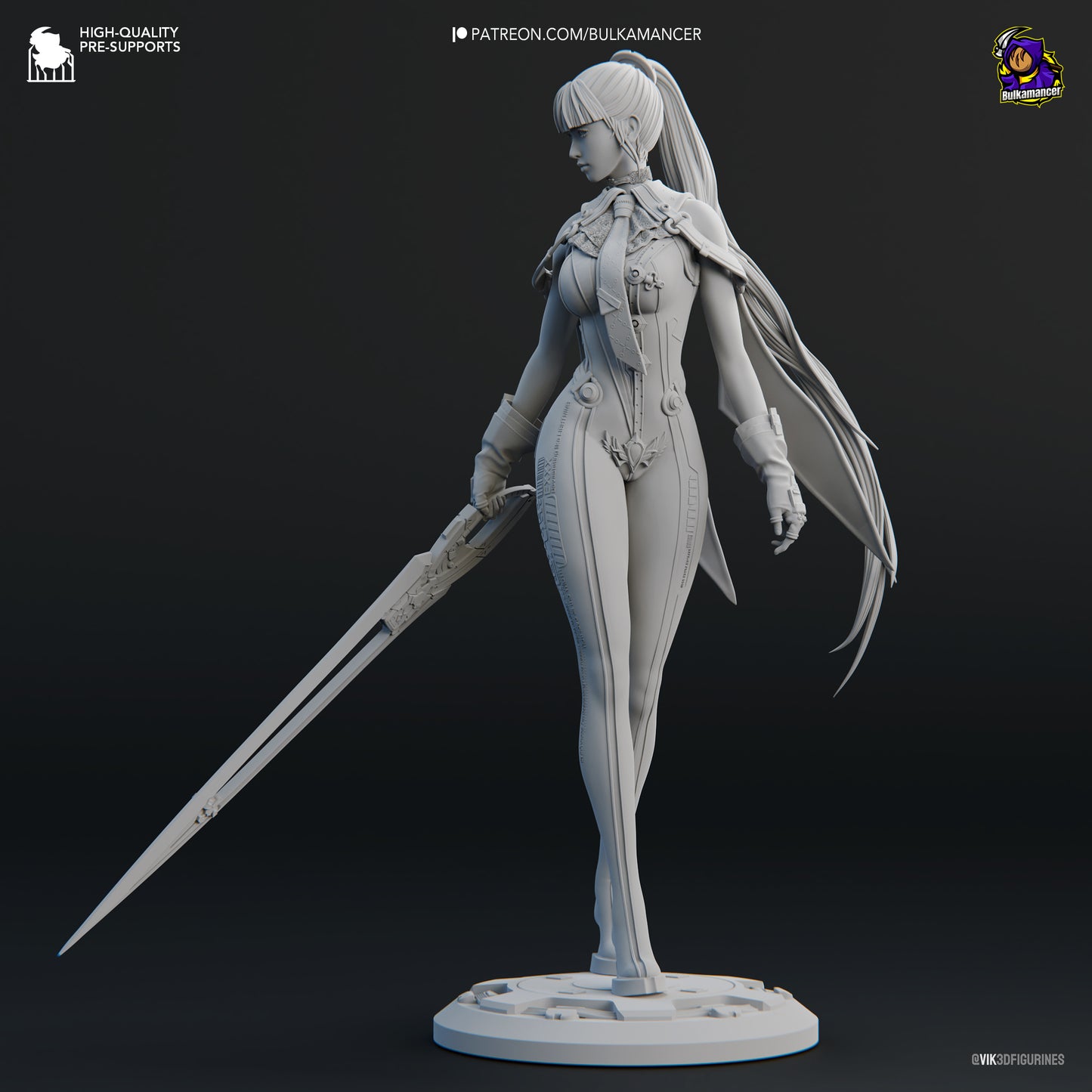 Stellar Blade Eve Collectible Resin Fan Art Pro Painted - MTO (Design by Bulkamancer)