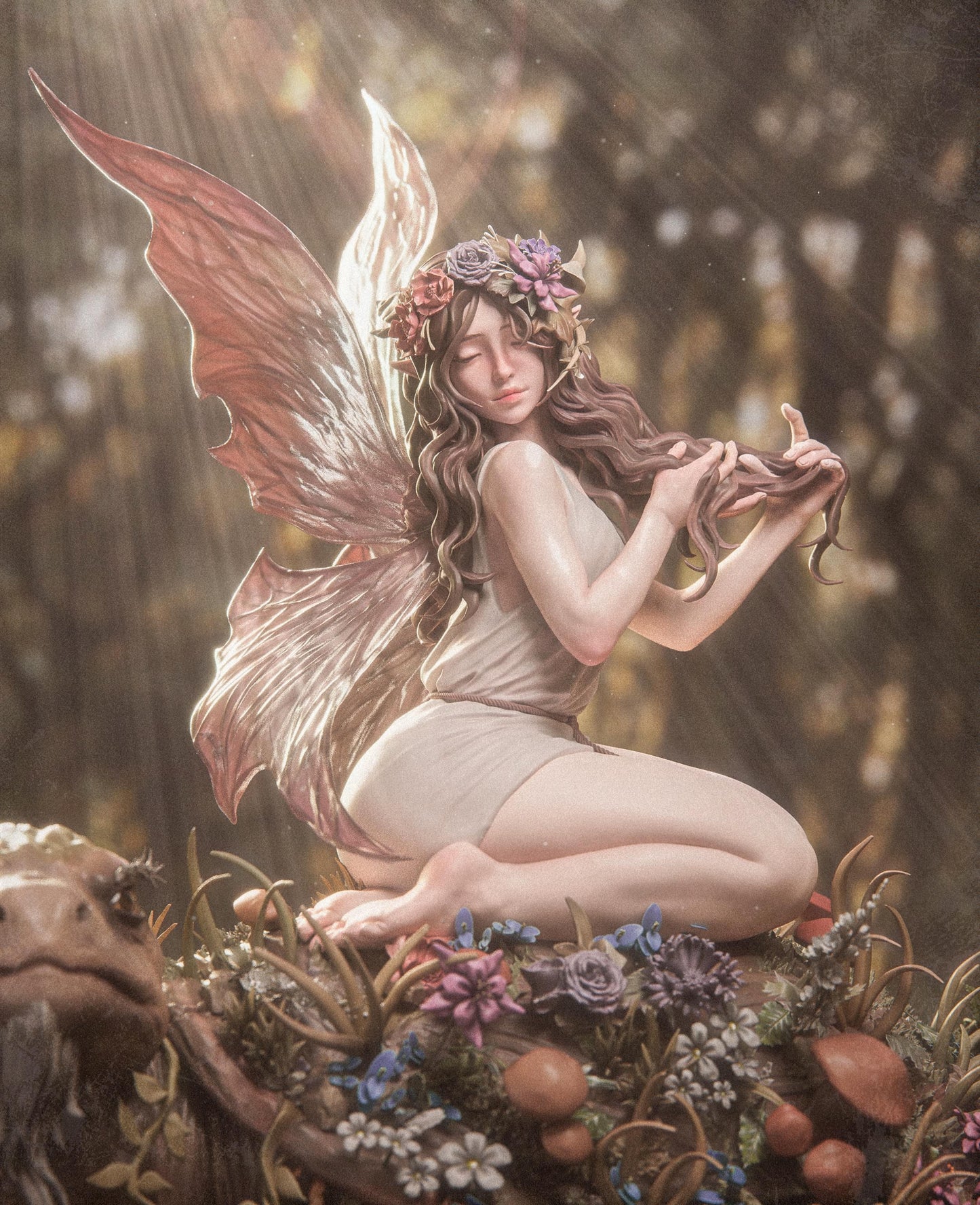 Fairy Blossom Resin Fan Art - MTO (CA3D)