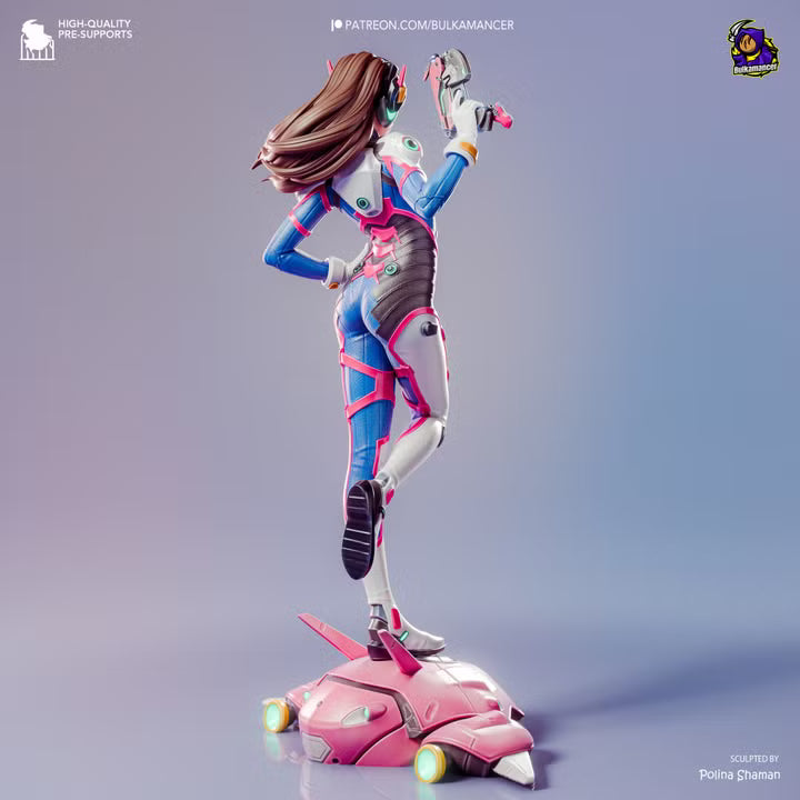 D.Va (Overwatch) Resin Art (Design by Bulkamancer)