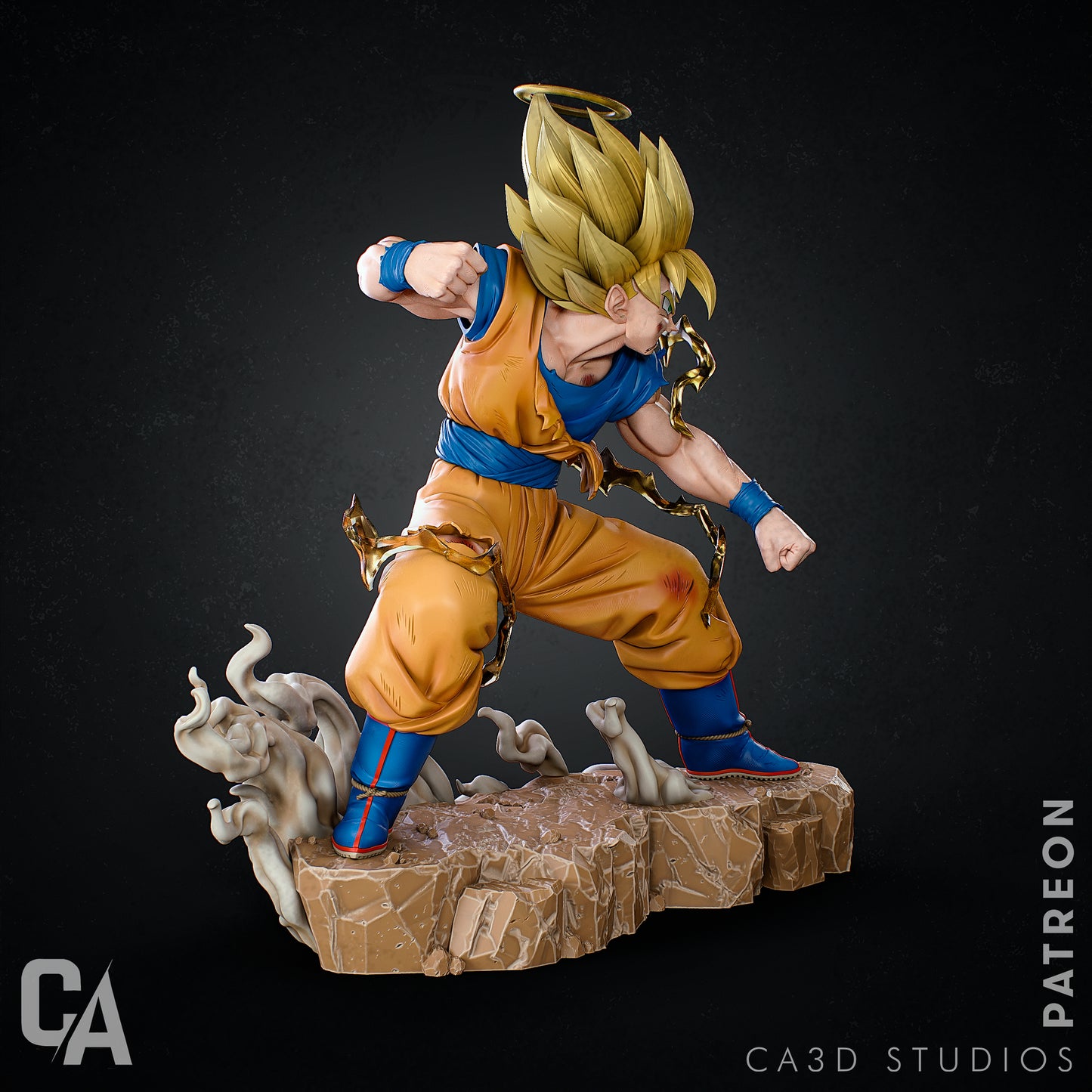Dragon Ball Z Goku Collectible Resin Fan Art Pro Painted - MTO