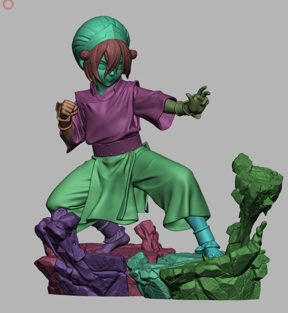 Toph Resin Sculpture (Design by CA3D Studios)
