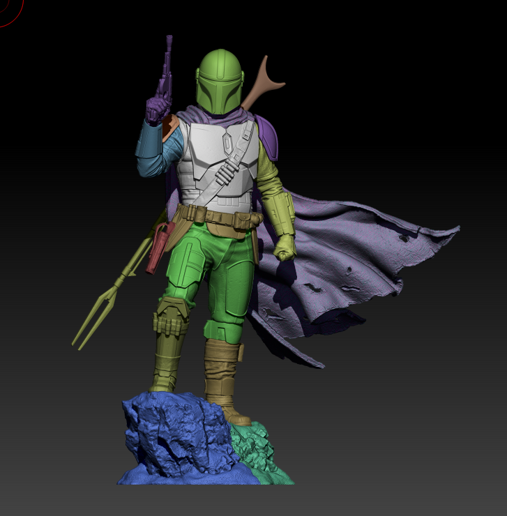 The Mandalorian Resin Art (Design by CA3D)