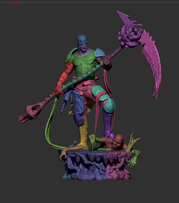 Dante's Inferno Resin Sculpture (Design by CA3D Studios)