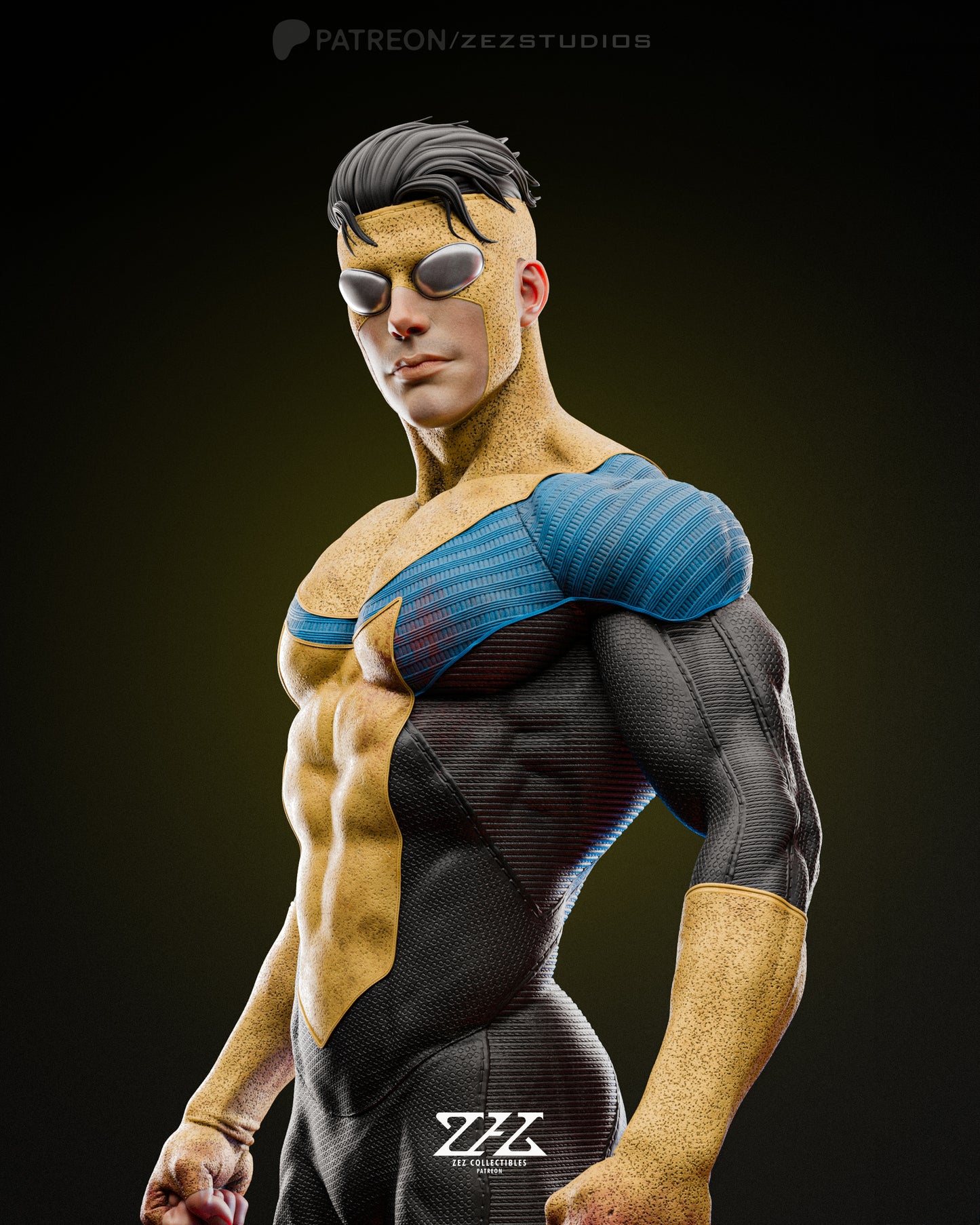Invincible and Omni-man Resin Fan Art Pro Painted - MTO (ZEZ)