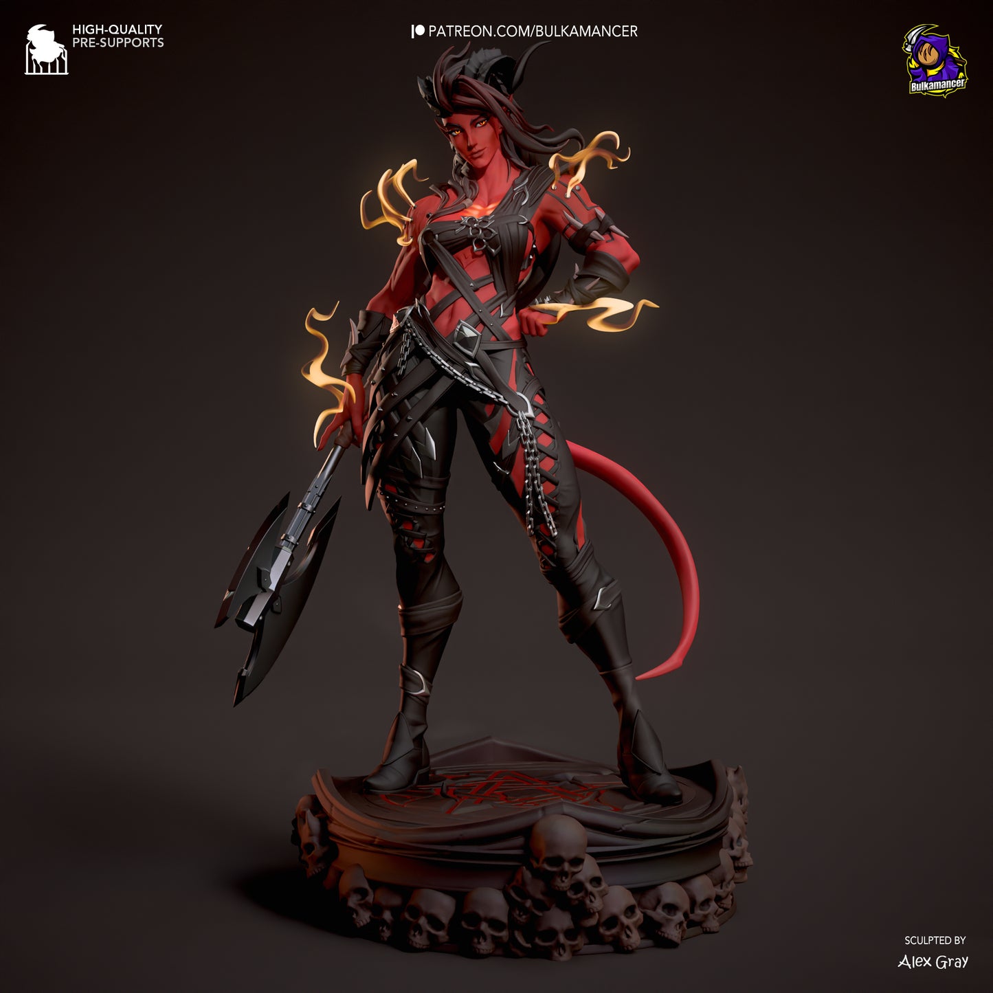 Karlach Stylized Resin Fan Art - MTO (Design by Bulkamancer)
