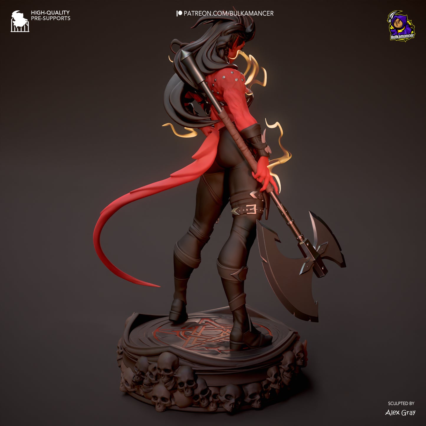 Karlach Stylized Resin Fan Art - MTO (Design by Bulkamancer)