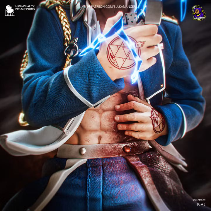 Roy Mustang Resin Art (Design by Bulkamancer)