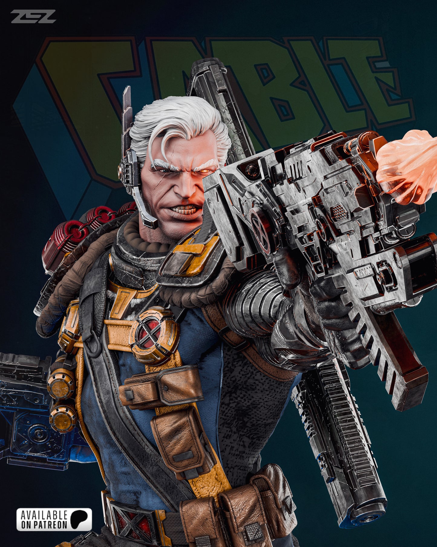 Cable Resin Fan Art Pro Painted - MTO ZEZ
