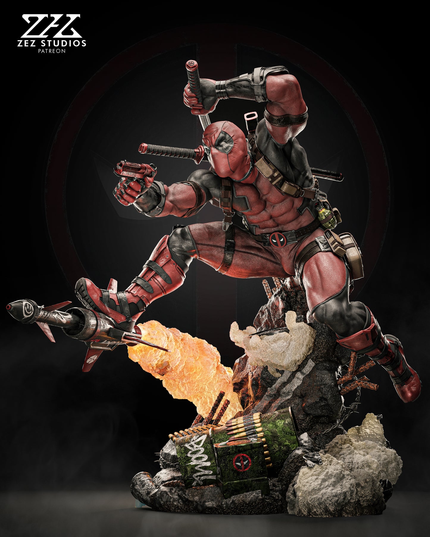 Merc with a Mouth Resin Fan Art Pro Painted - MTO (ZEZ)