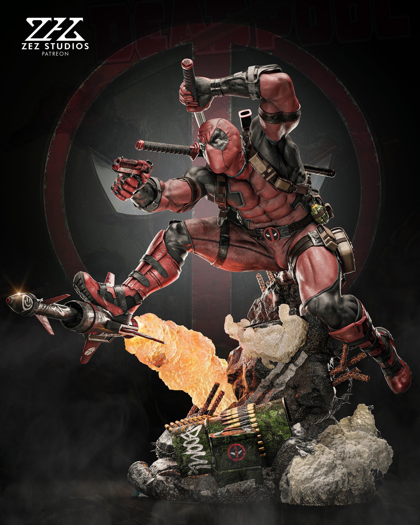 Merc with a Mouth Resin Fan Art Pro Painted - MTO (ZEZ)