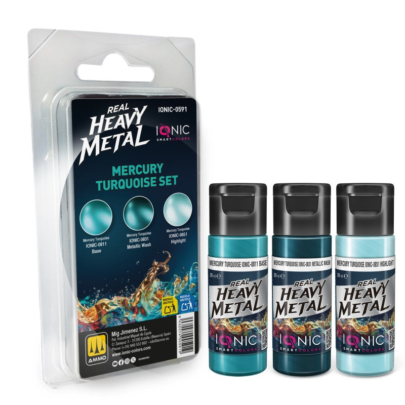 Ionic Real Heavy Metal Set - Mercury Turquoise