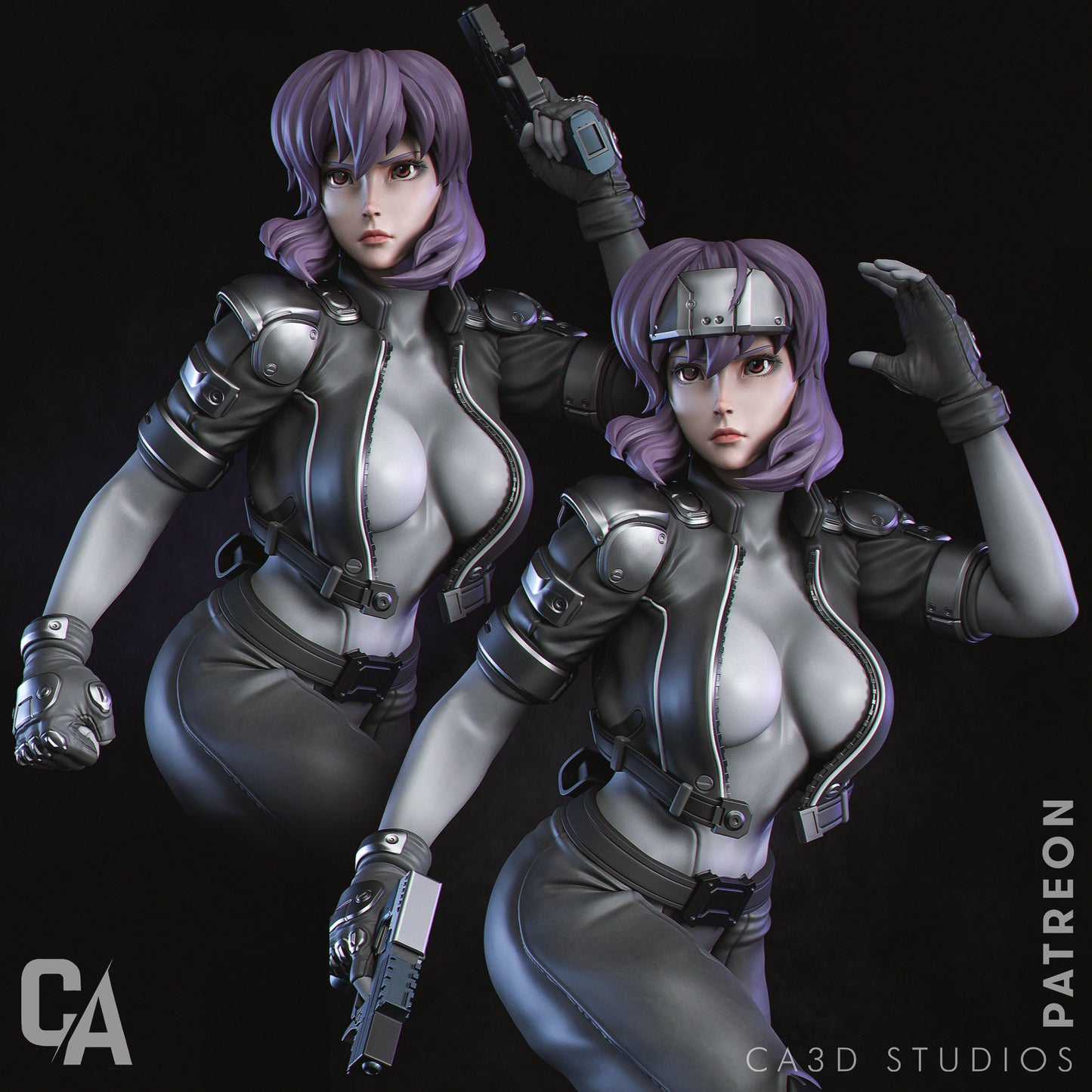 Motoko Resin Fan Art - MTO (CA3D)