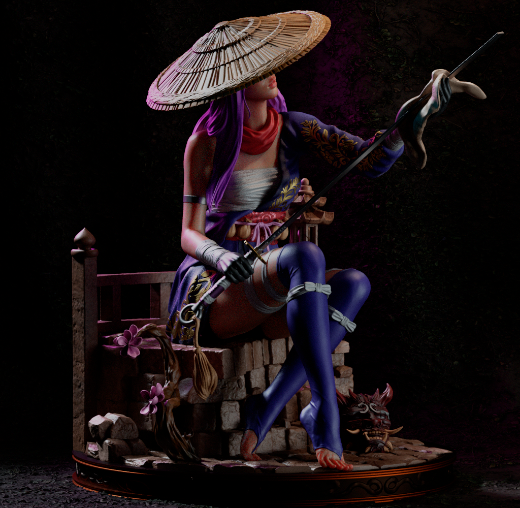 Psylocke Resin Fan Art - MTO (Design by CA3D 2025)