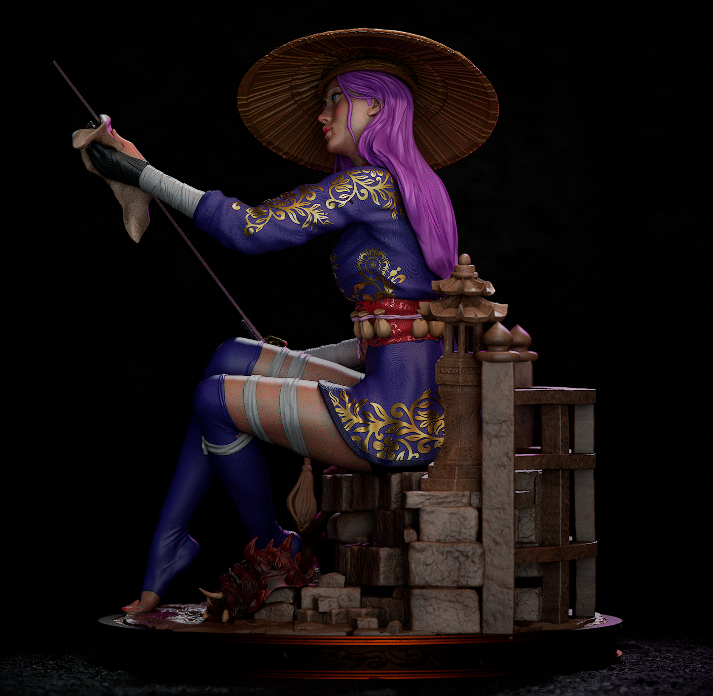 Psylocke Resin Fan Art - MTO (Design by CA3D 2025)