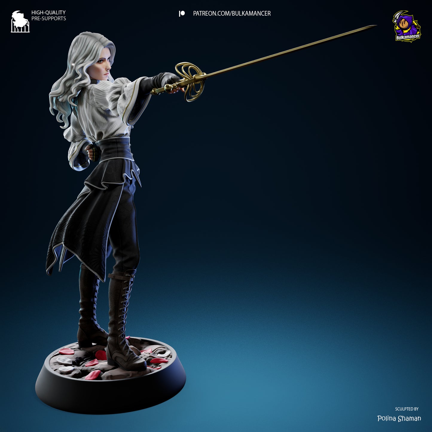 Clair Obscur Expedition 33 Real Maelle Resin Fan Art - MTO (Design by Bulkamancer)