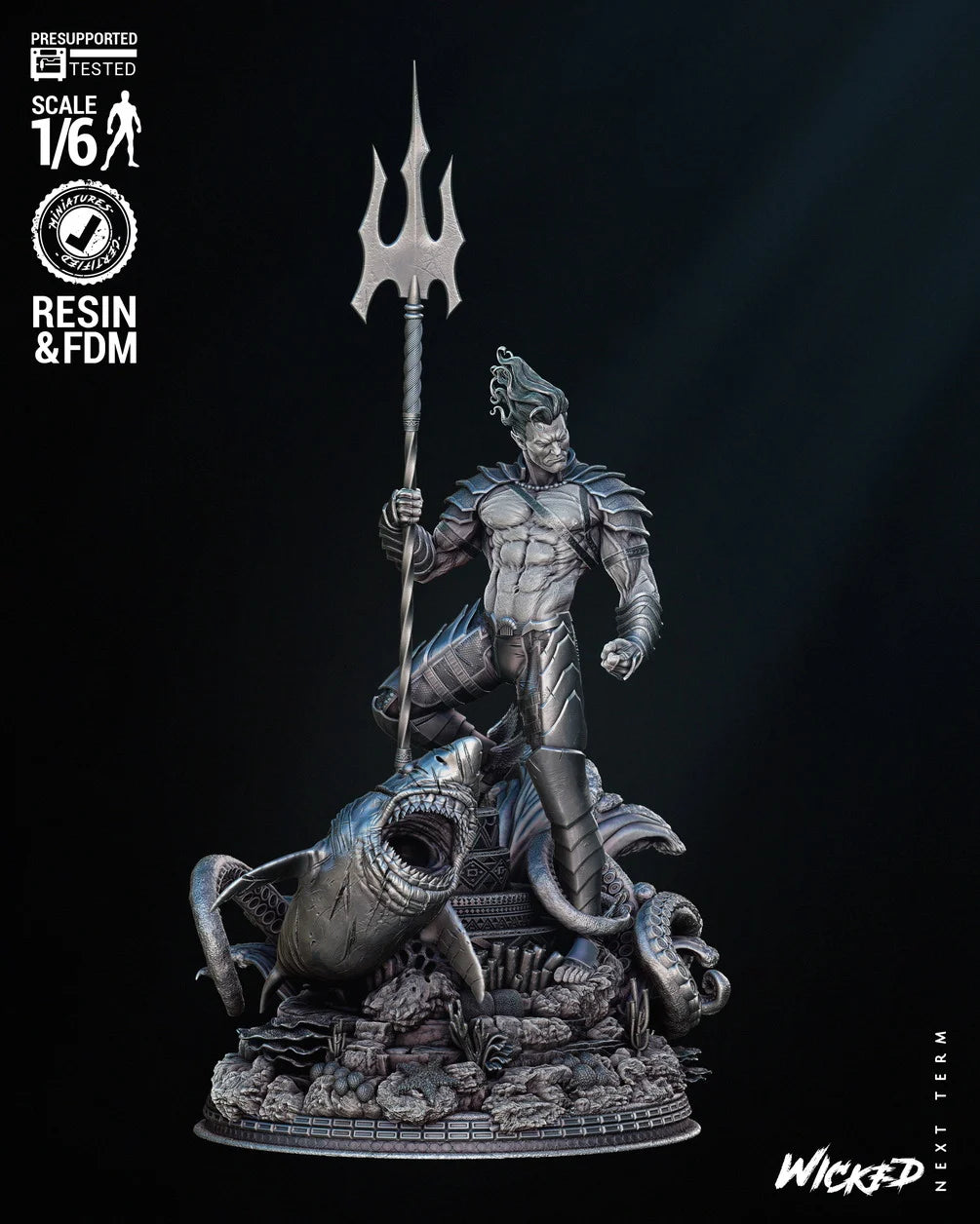 Namor Resin Sculpture Fan Art - MTO (wicked)