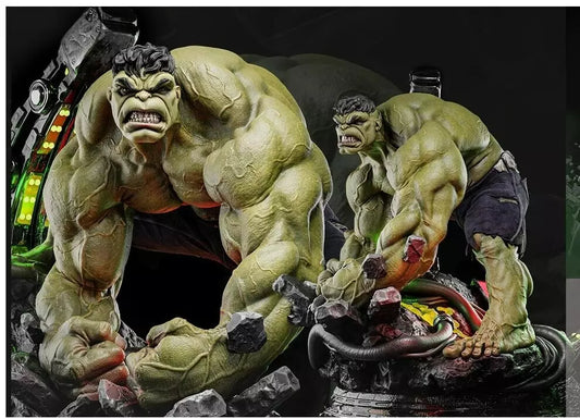 Angry Green Giant Resin Fan Art Sculpture (Zez)