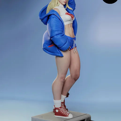 Supergirl Streetwear Resin Art (East Sea Monster Version)