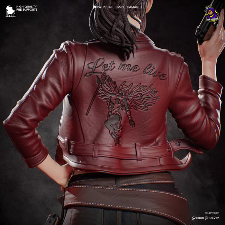 Claire Redfield Resident Evil Resin Art (Design by Bulkamancer)