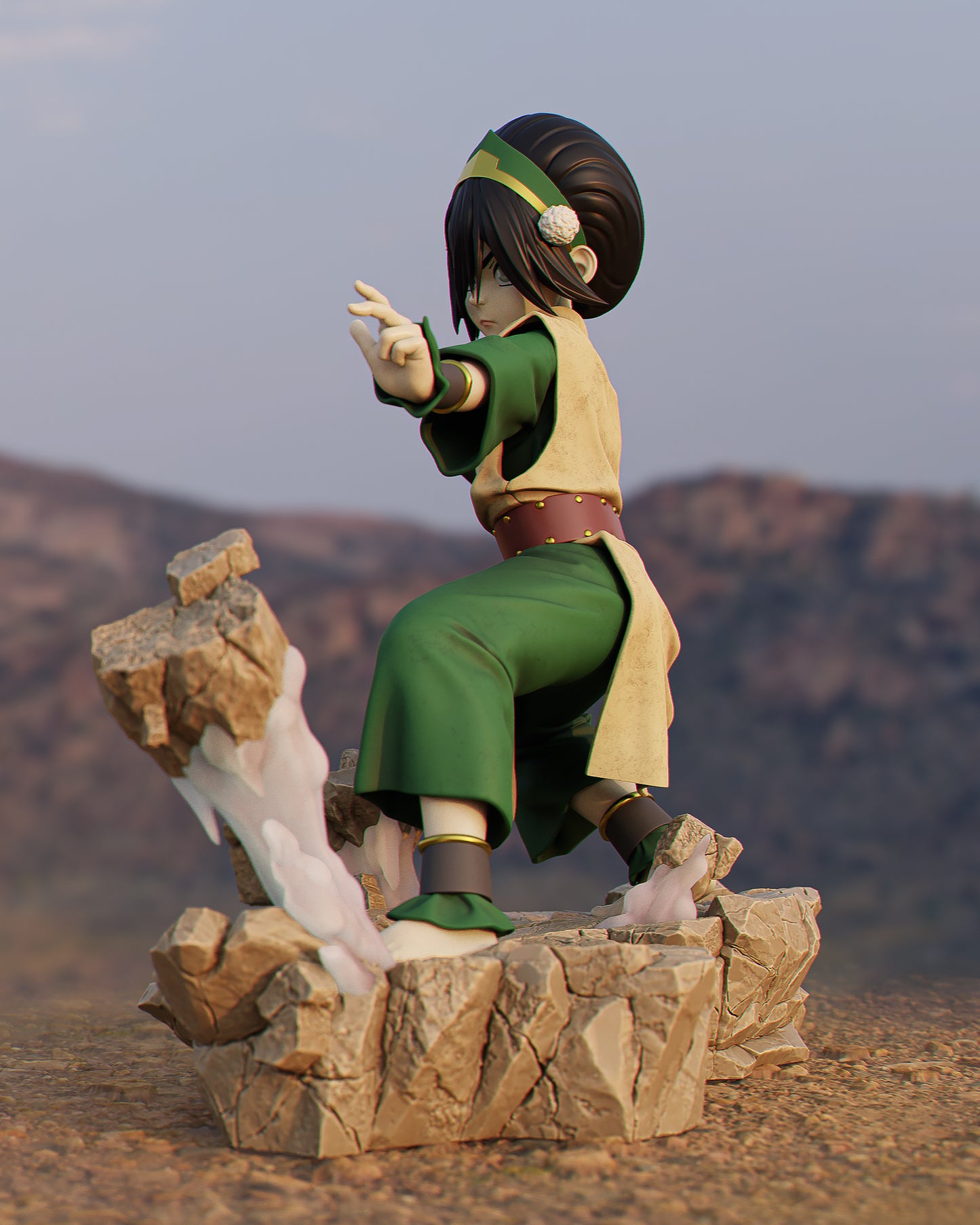 Toph Resin Sculpture (Design by CA3D Studios)