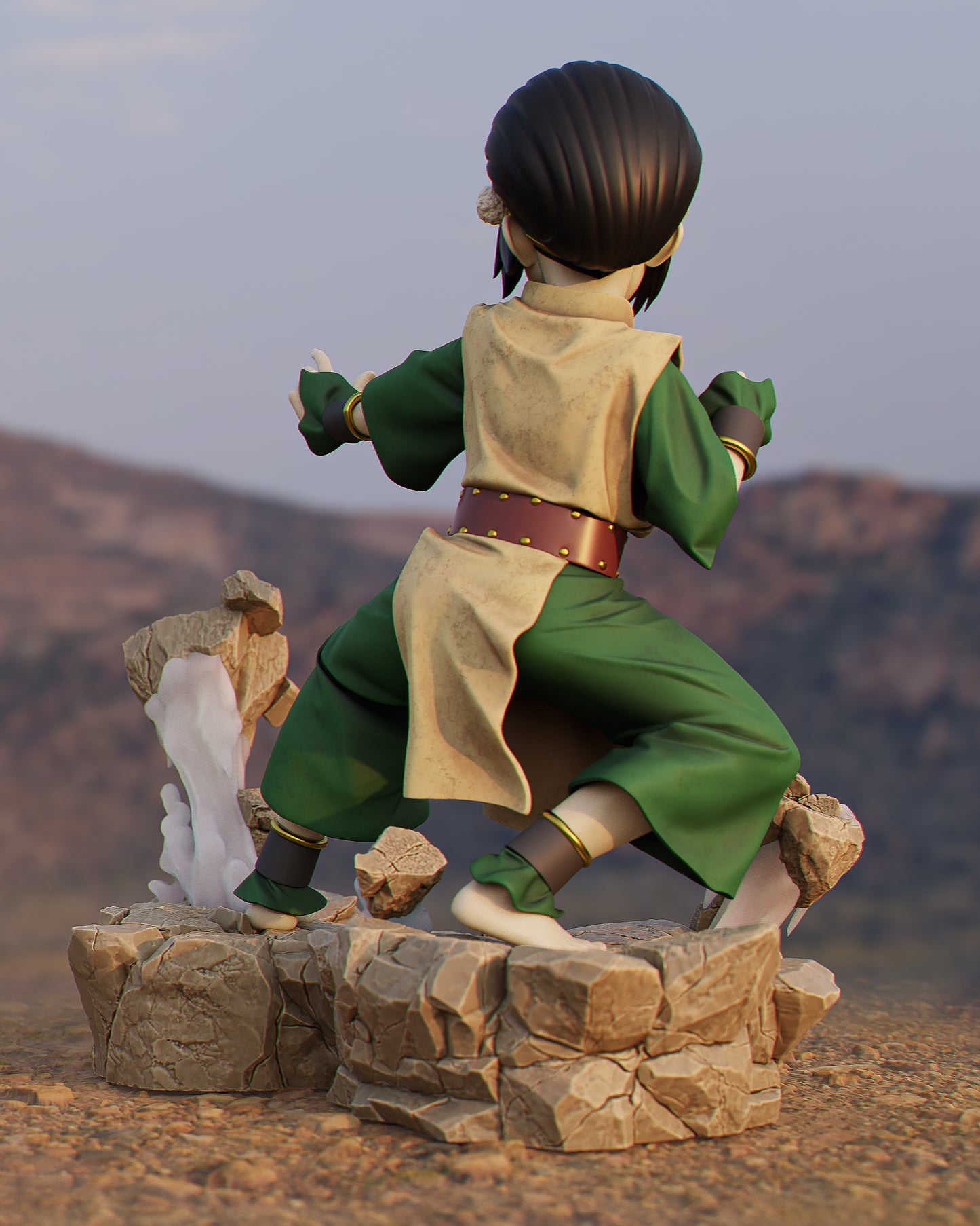 Toph Resin Sculpture (Design by CA3D Studios)