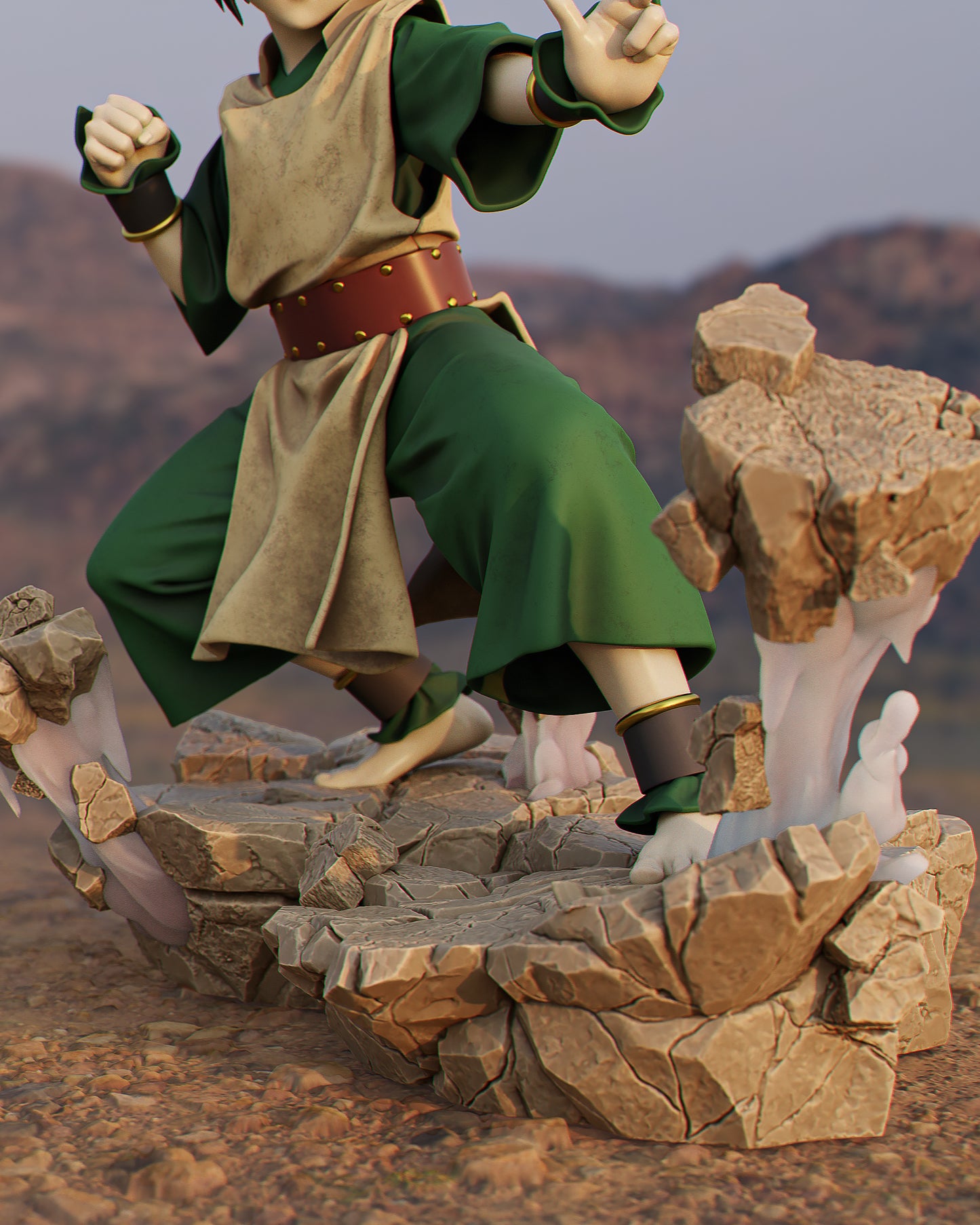 Toph Resin Sculpture (Design by CA3D Studios)