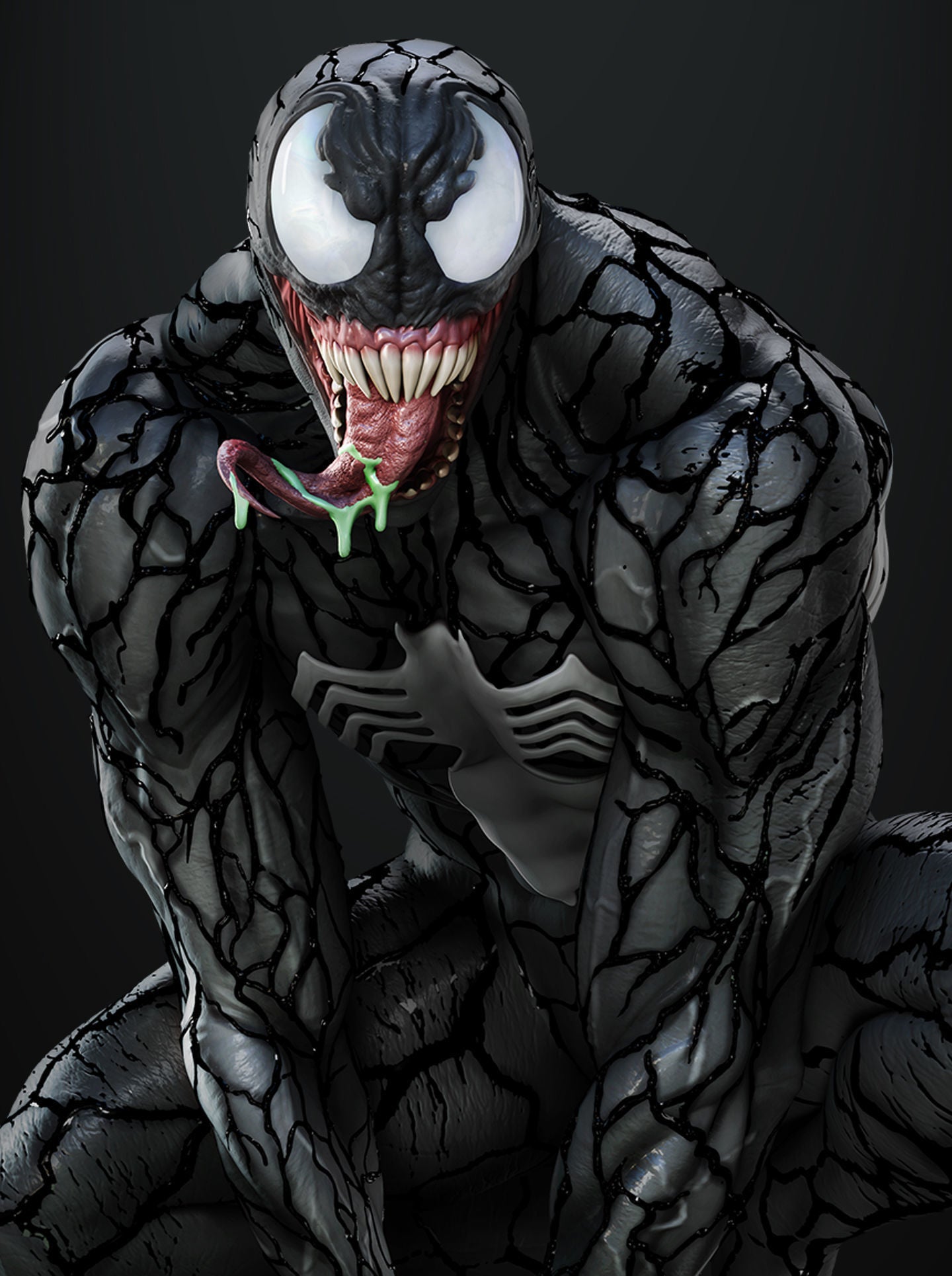 Black Goo Guy Resin Fan Art - MTO (3DMind)