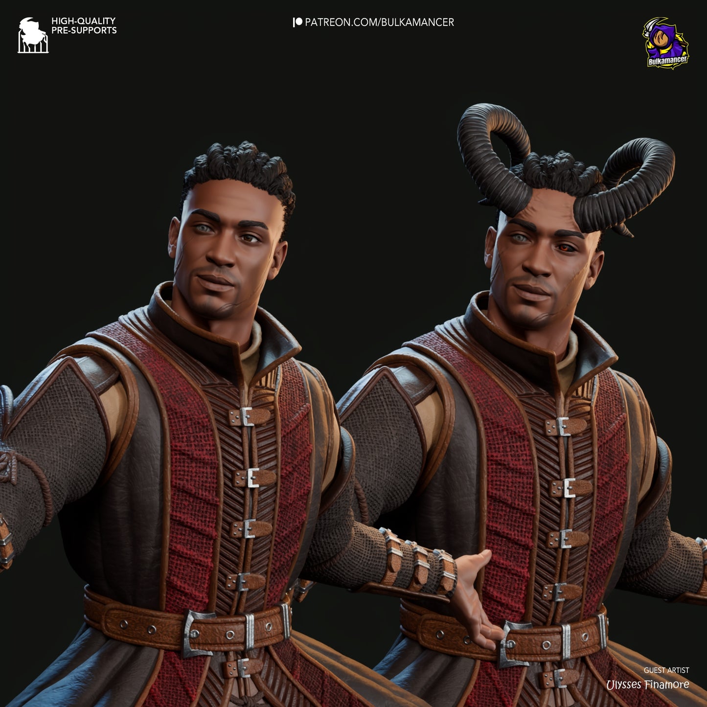 Wyll Baldur's Gate 3 Collectible Resin Fan Art Pro Painted - MTO (Design by Bulkamancer)