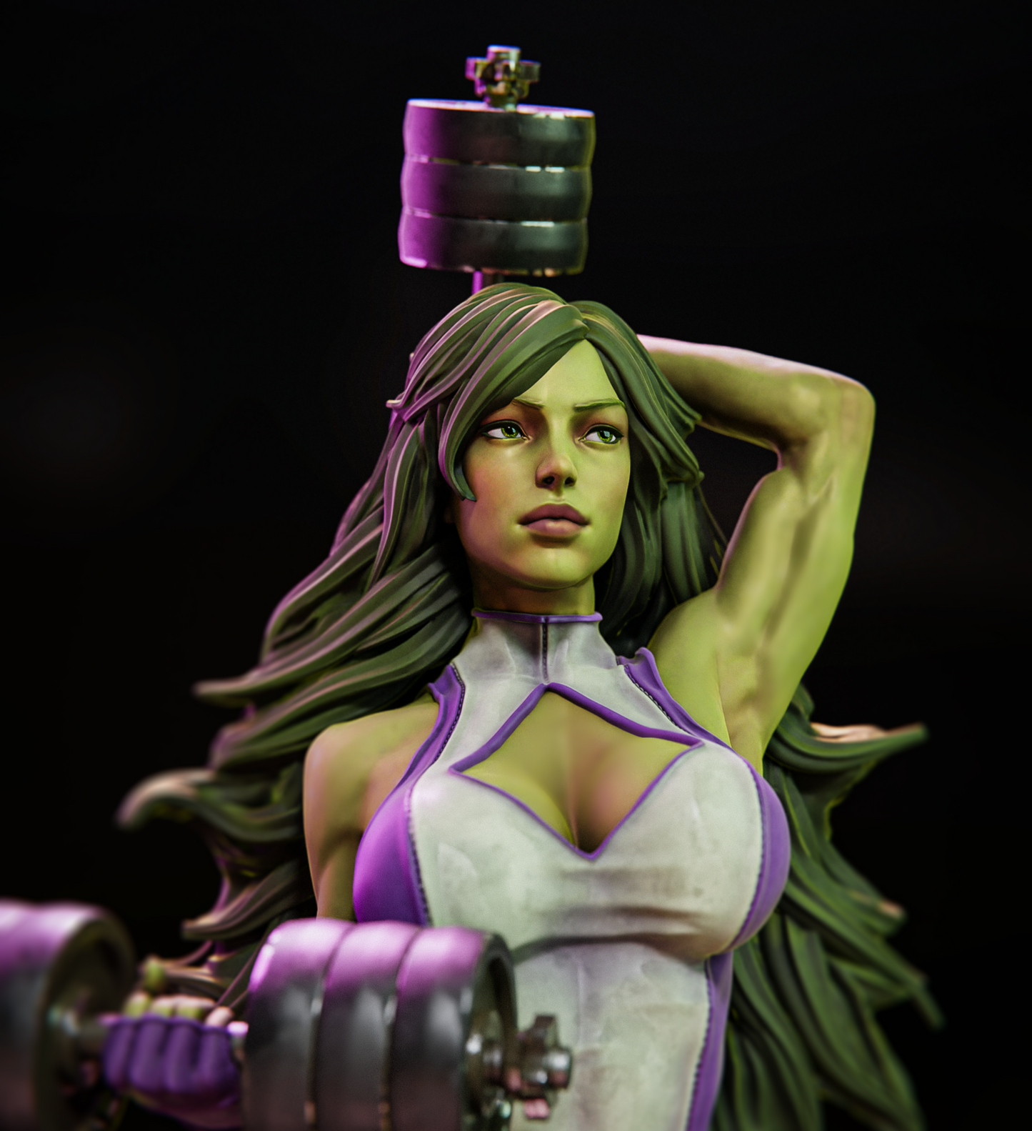 She-Hulk Resin Art - MTO (Design by CA3D)