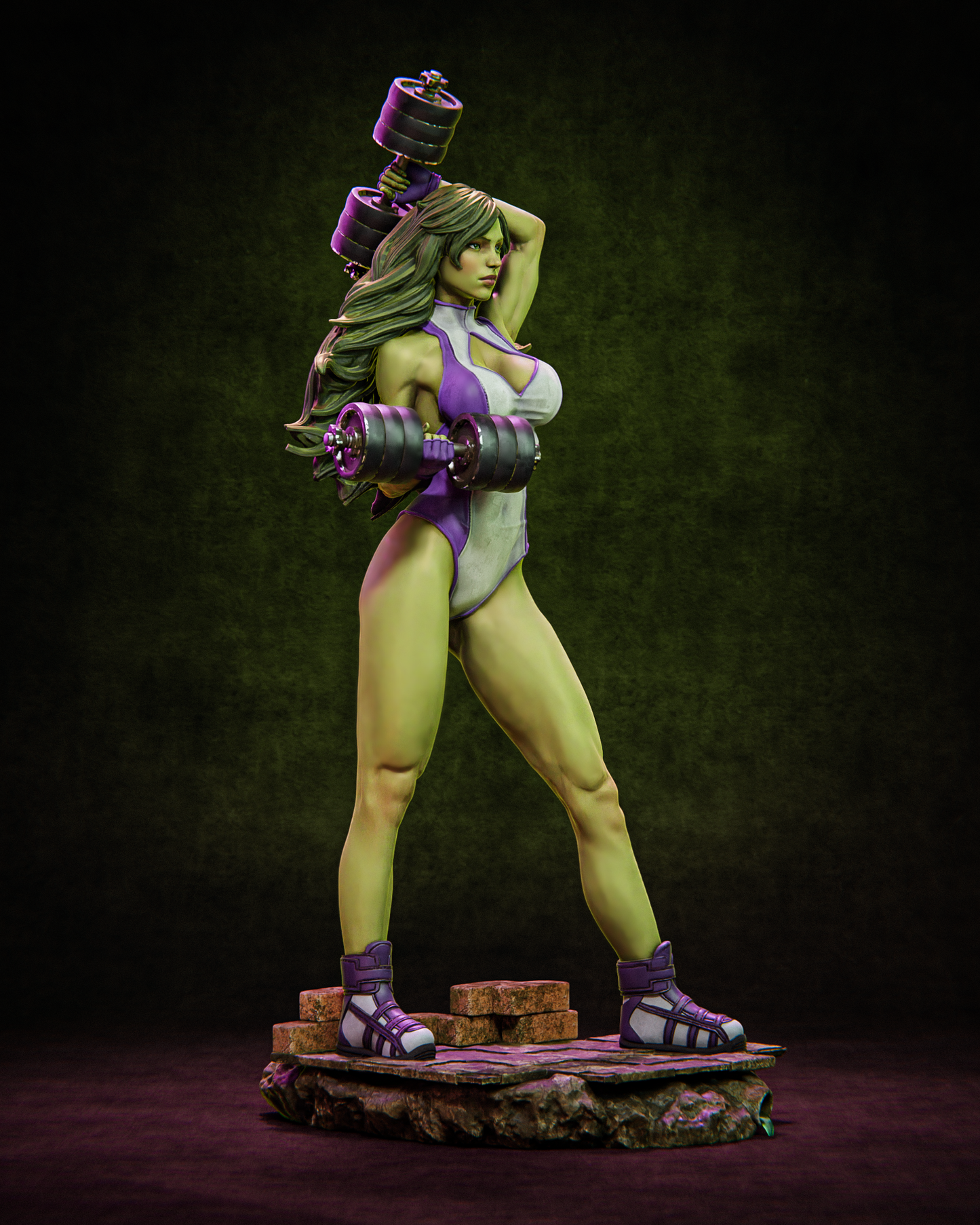 She-Hulk Resin Art - MTO (Design by CA3D)