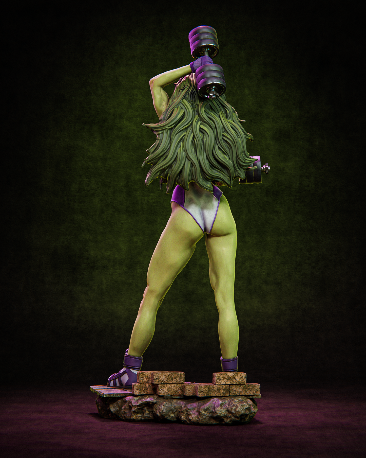 She-Hulk Resin Art - MTO (Design by CA3D)