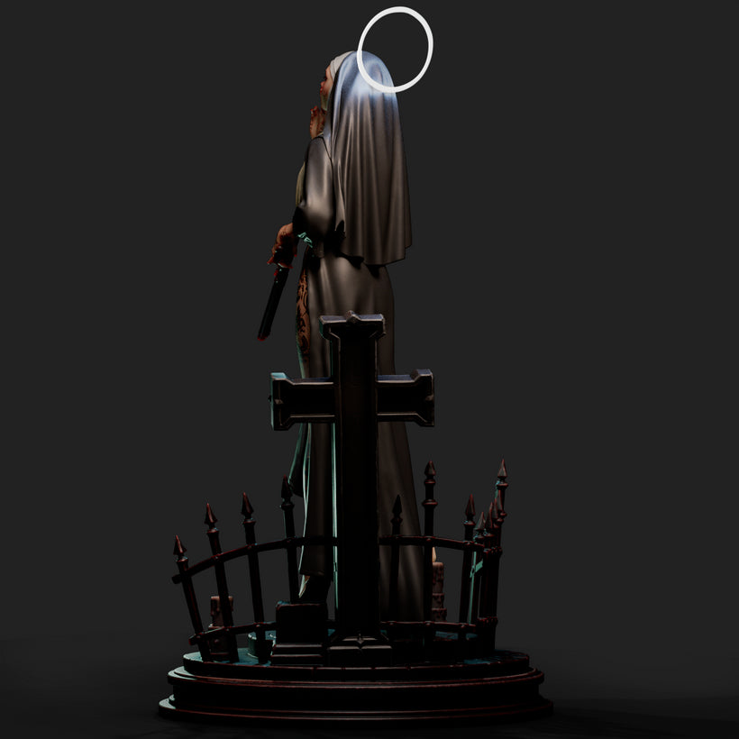 Nun with a Gun Resin Art (Vyra Version)