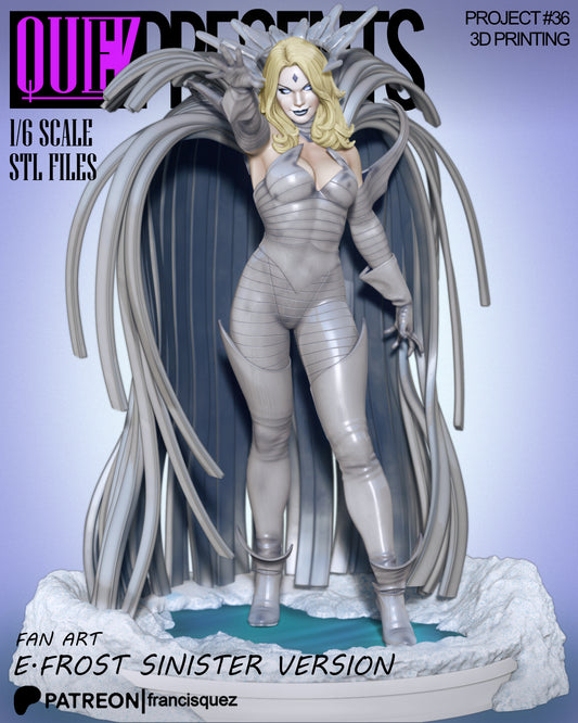 Dark Emma Frost Resin Fan Art - MTO (Quez)