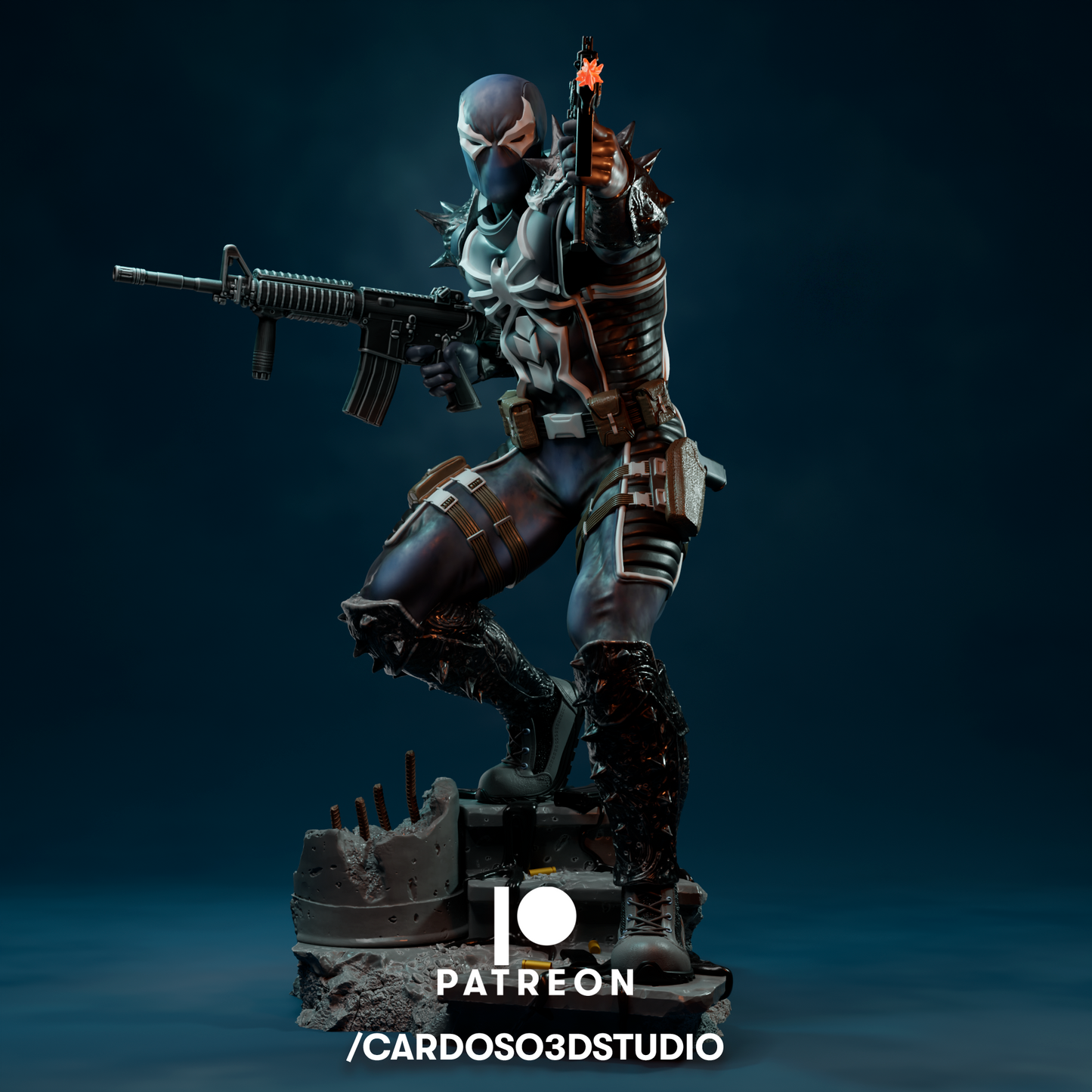 Agent Venom Resin Fan Art - MTO (3DMind)