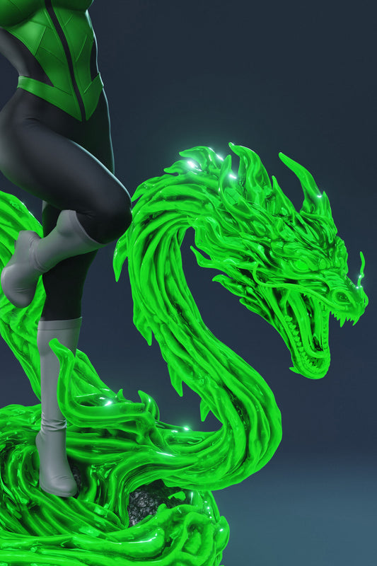 Jessica Cruz Green Lantern Resin Fan Art (Design by Abe3D)