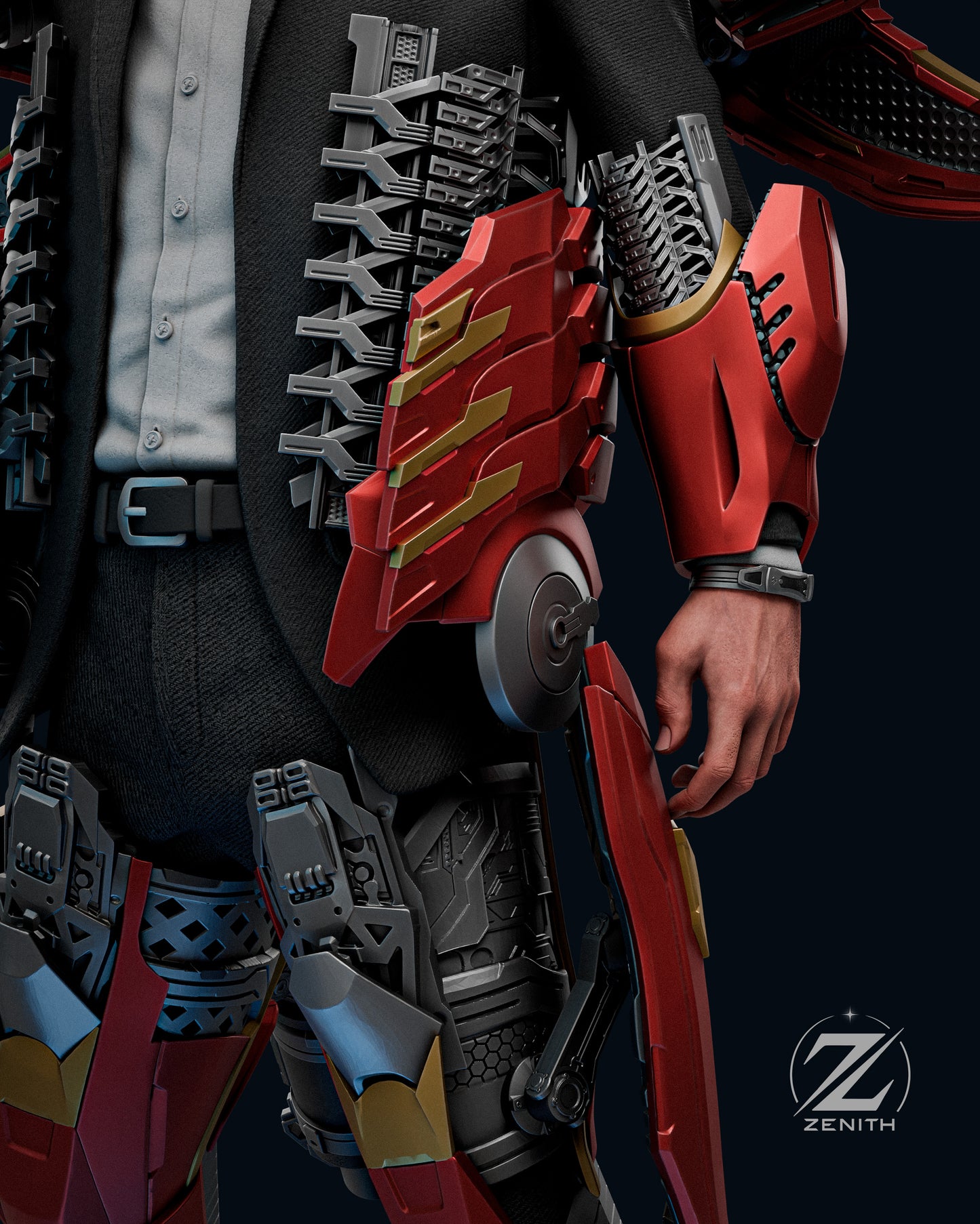 Tony Stark Resin Art (Design by Zenith)