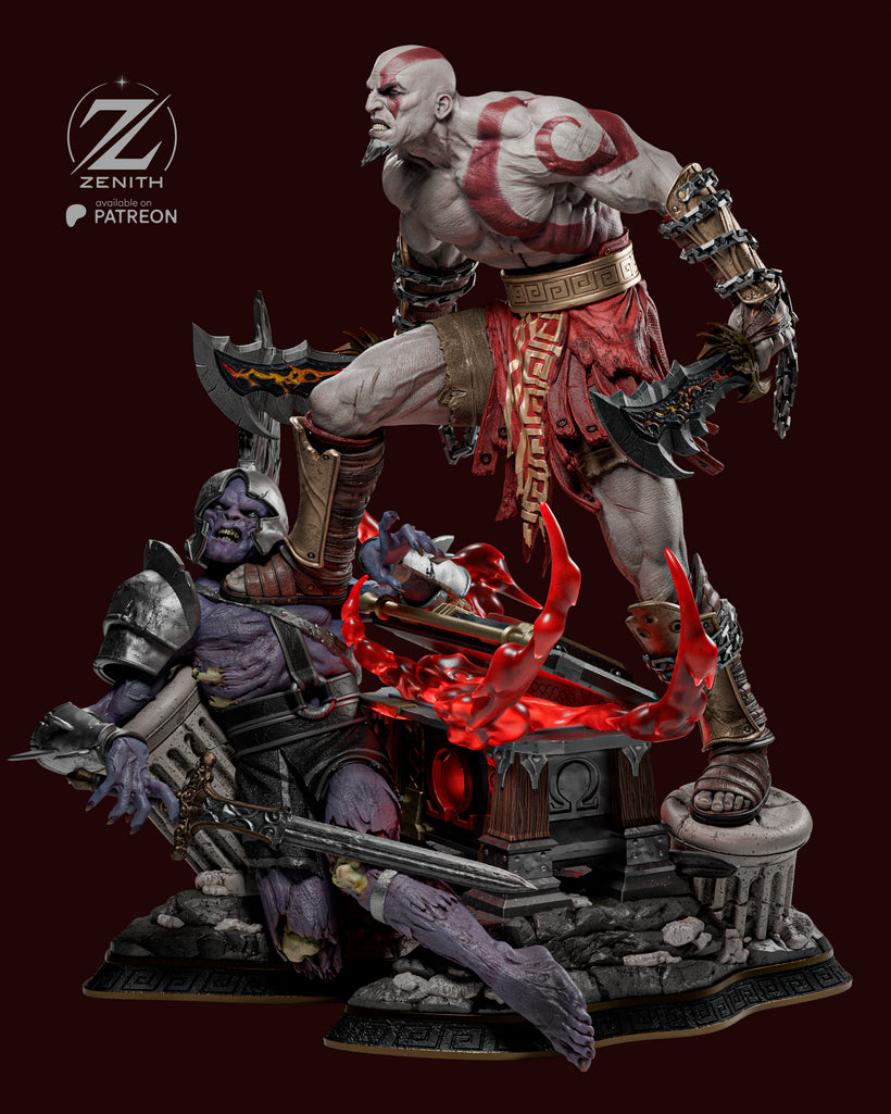 Kratos Resin Fan Art MTO (Design by Zenith)