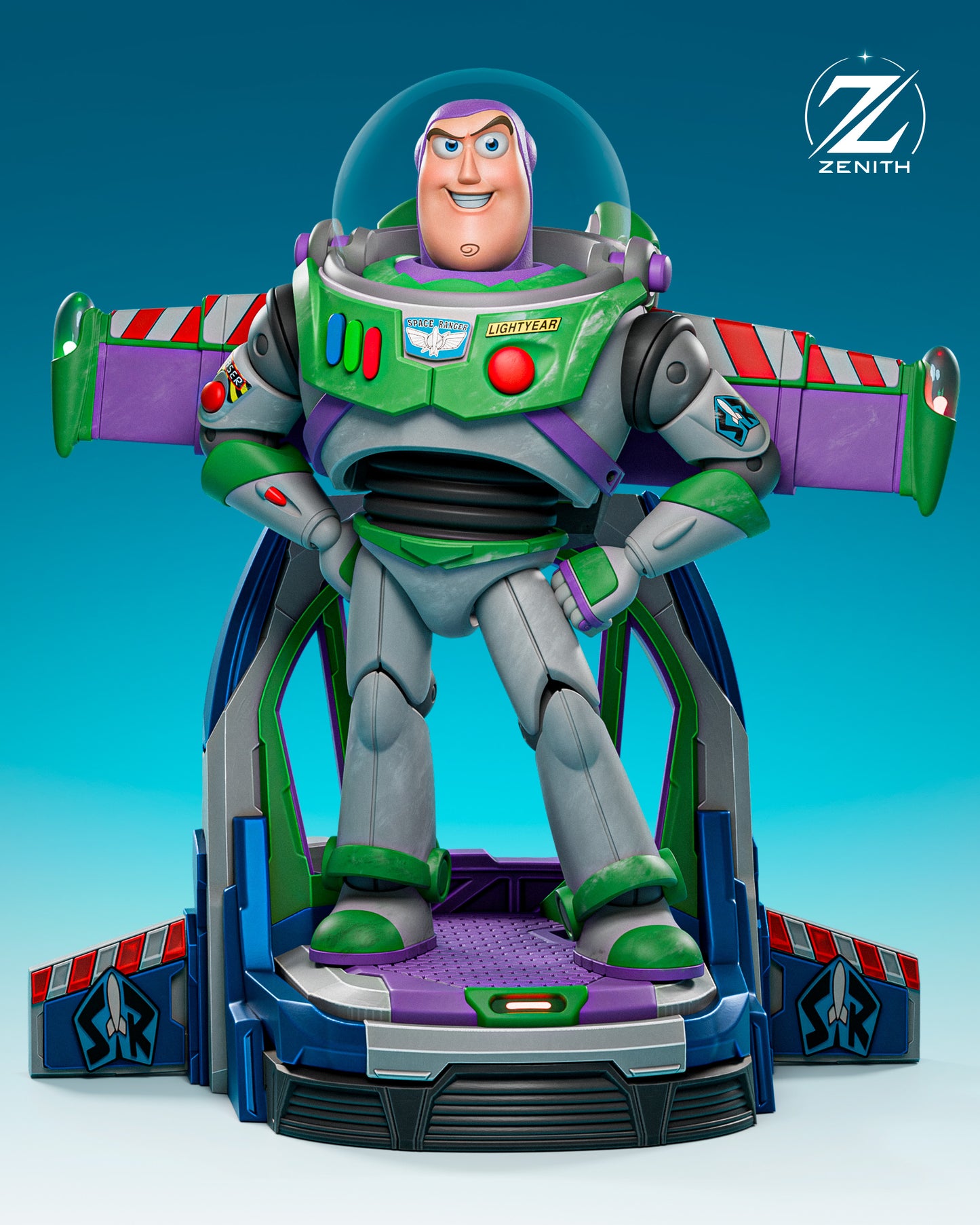 Buzz Lightyear Toy Story Resin Art (Design by Zenith)