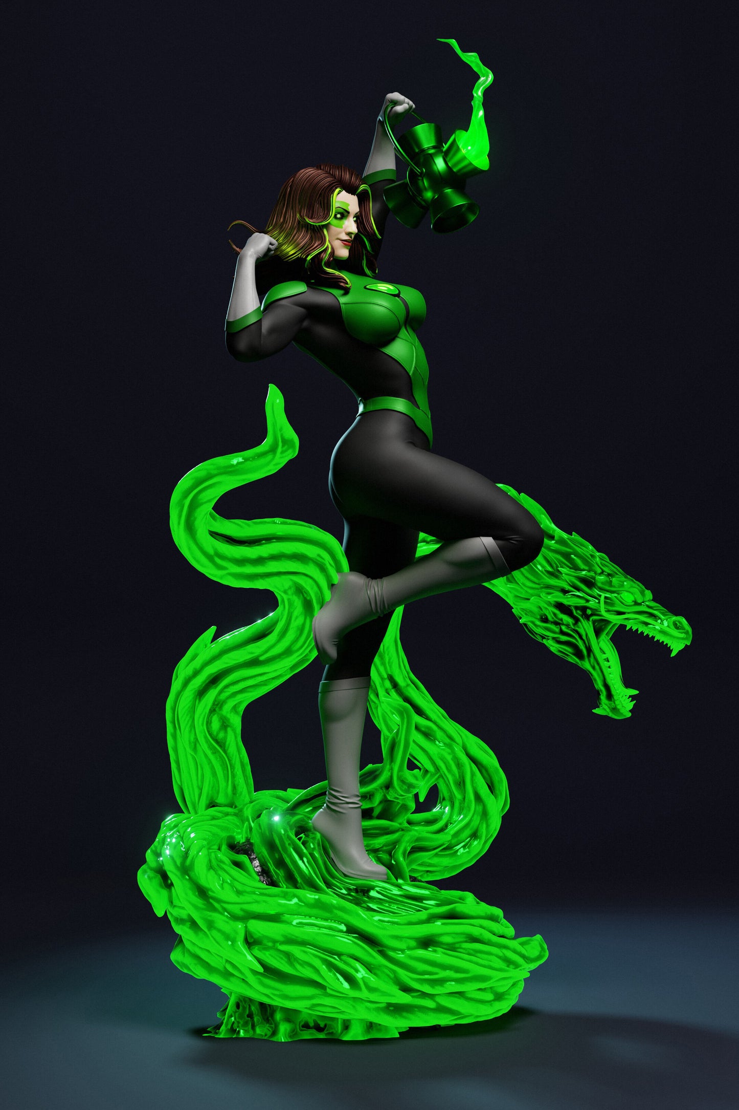 Jessica Cruz Green Lantern Resin Fan Art (Design by Abe3D)