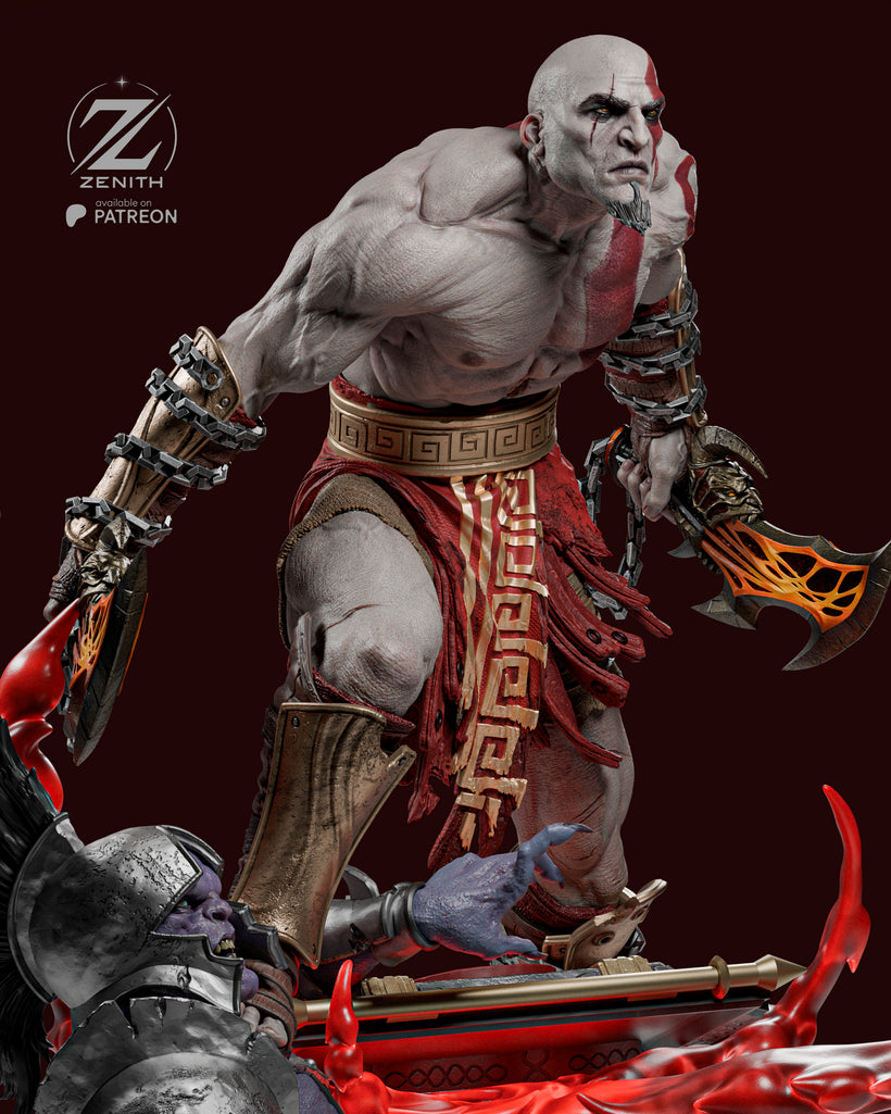 Kratos Resin Fan Art MTO (Design by Zenith)