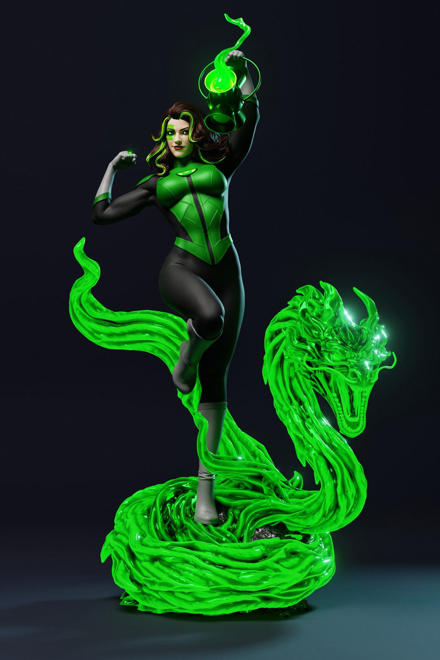 Jessica Cruz Green Lantern Resin Fan Art (Design by Abe3D)
