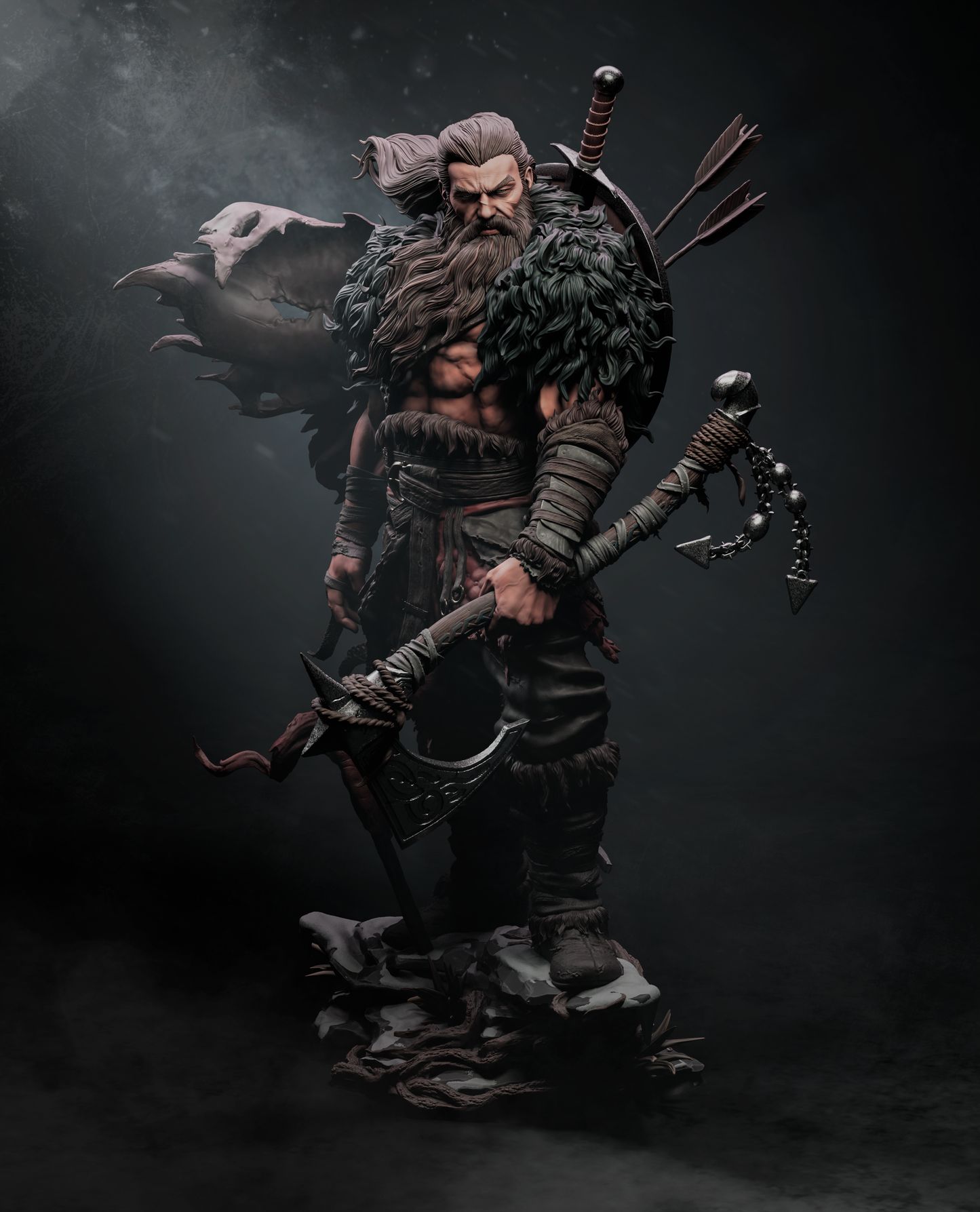 North Warrior Resin Art (Design by CA3D)