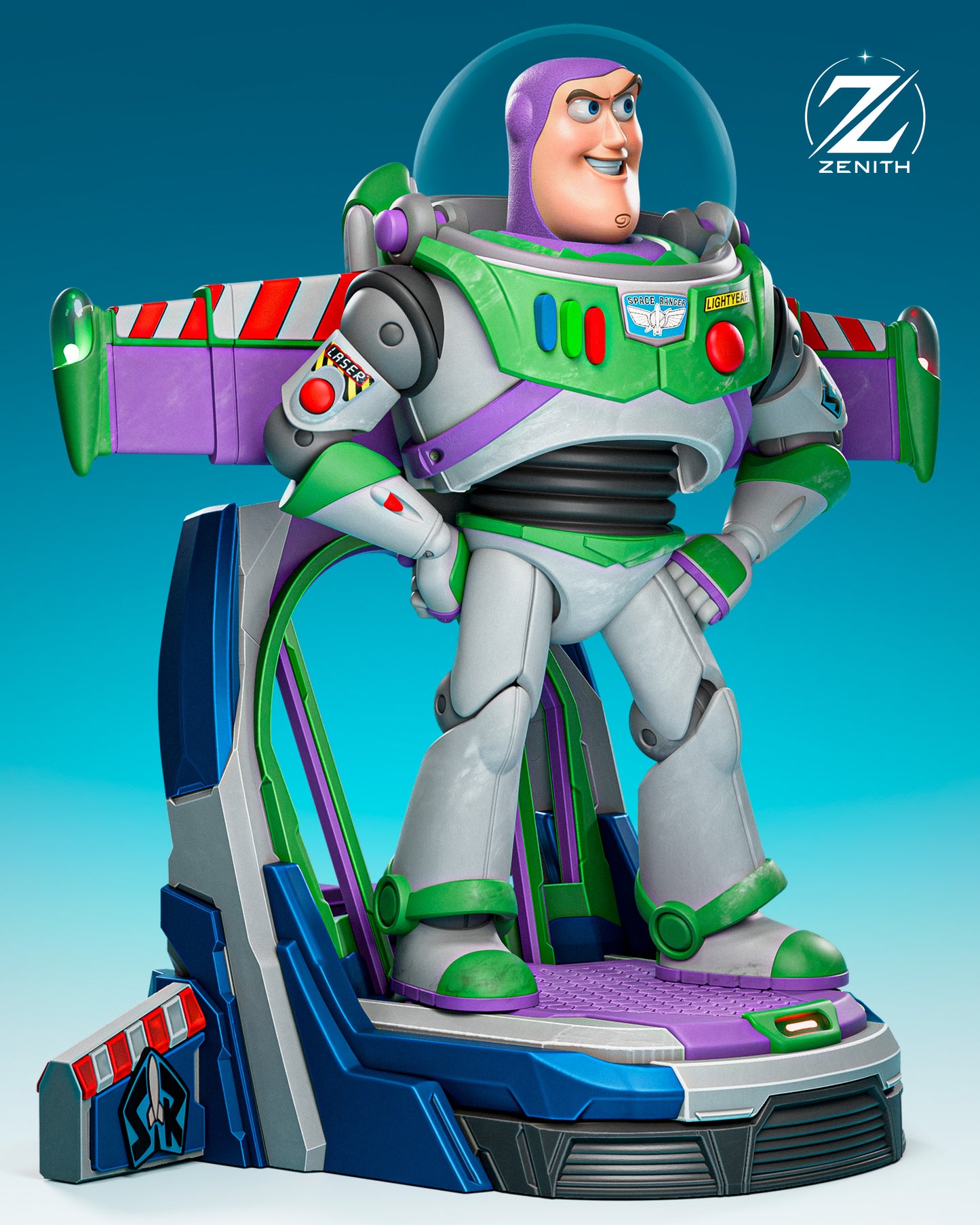 Buzz Lightyear Toy Story Resin Art (Design by Zenith)
