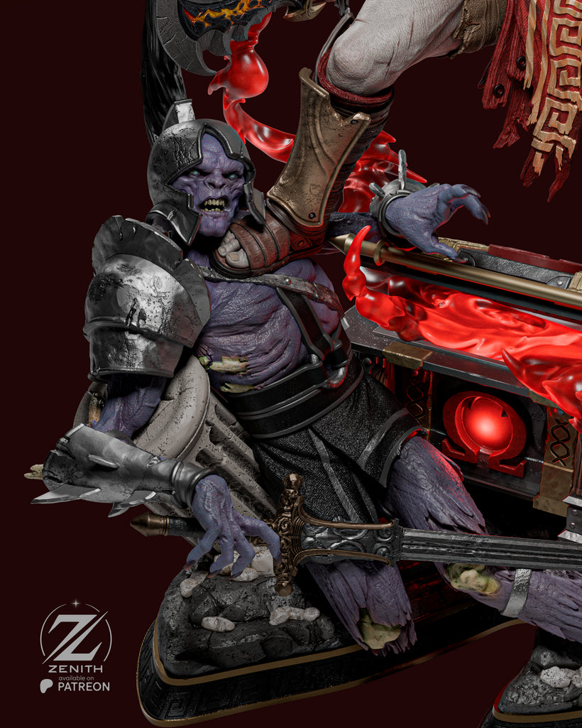Kratos Resin Fan Art MTO (Design by Zenith)
