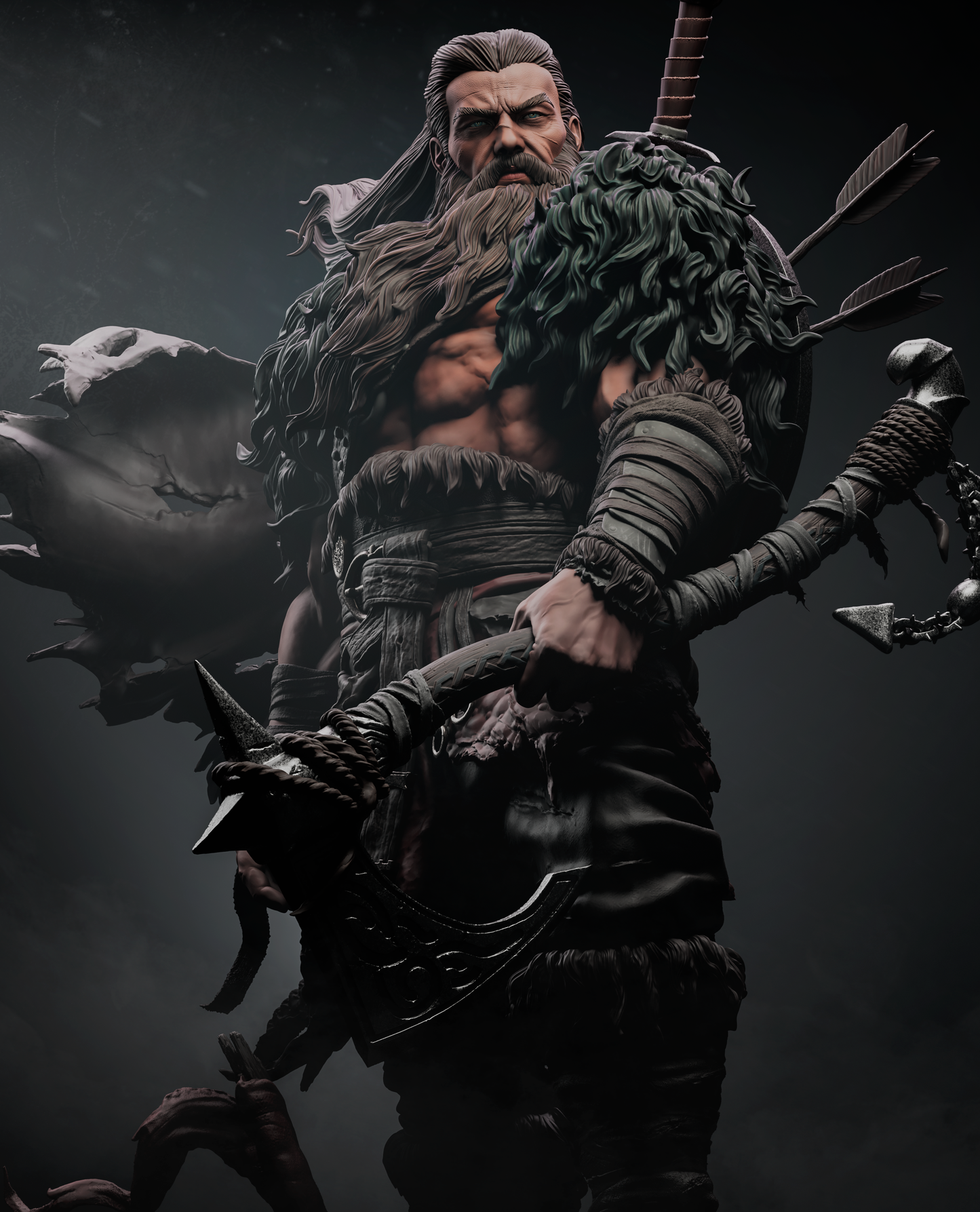 North Warrior Resin Art (Design by CA3D)
