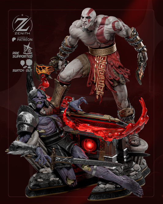 Kratos Resin Fan Art MTO (Design by Zenith)