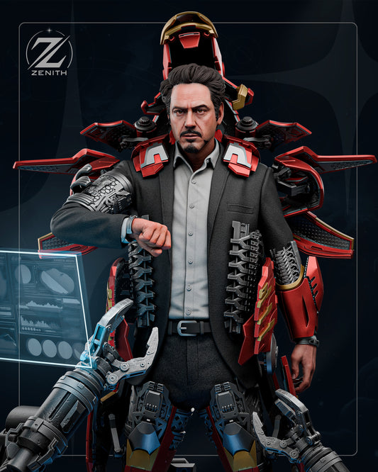 Tony Stark Resin Art (Design by Zenith)