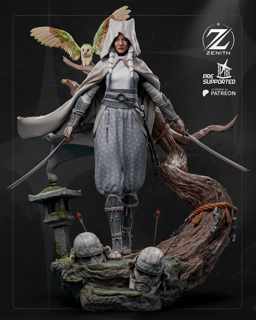 Ahsoka Resin Fan Art MTO (Design by Zenith)