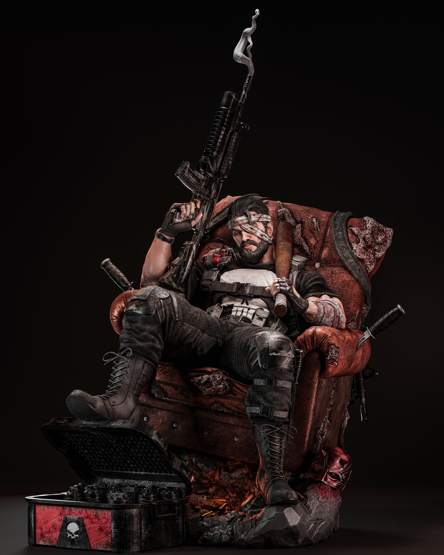 Punisher Resin Fan Art - MTO (ZEZ)